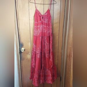 Ralph Lauren Red Bohemian Dress